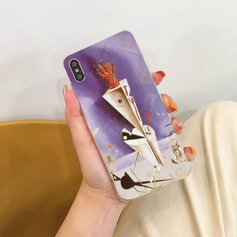 Чехол для телефона LVTLV Сальвадор Дали iPhone 11 12 13 mini pro XS MAX 8 7 6 6S Plus X 5S SE 2020 XR |