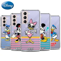 mickey stich donald duck case for samsung galaxy s20 fe s22 s21 s10 plus s9 note 20 ultra 10 9 shockproof tpu clear phone coque
