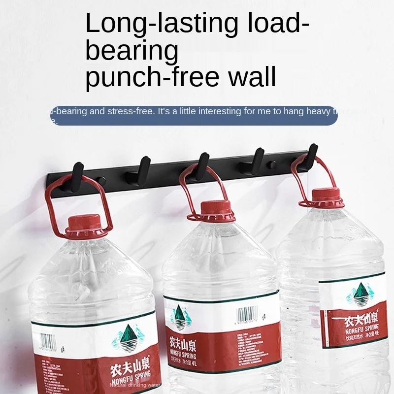 Крючок для одежды алюминиевый черный белый золотой с 5 крючками | Строительство и