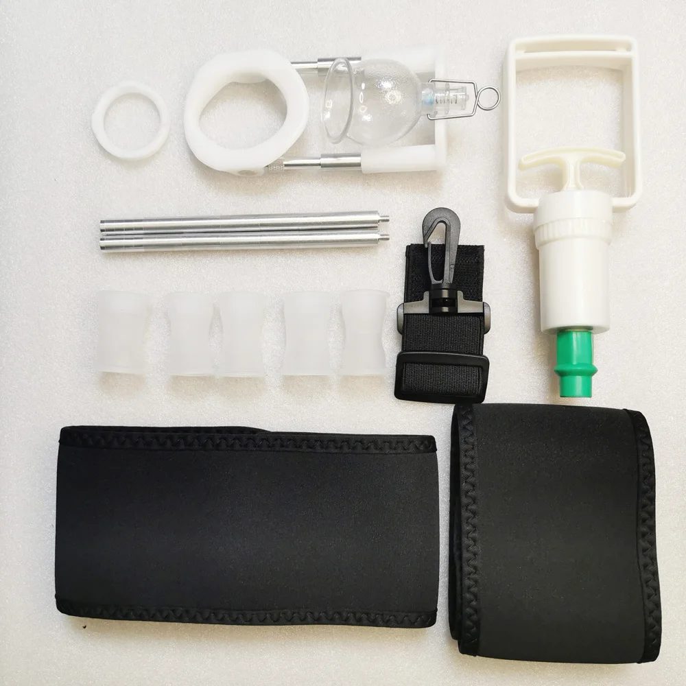 

New Penis extender Device with Vacuum Cup for Penis Enlargement with 20 Rods from 0.2cm to 20cm for all Penis Size
