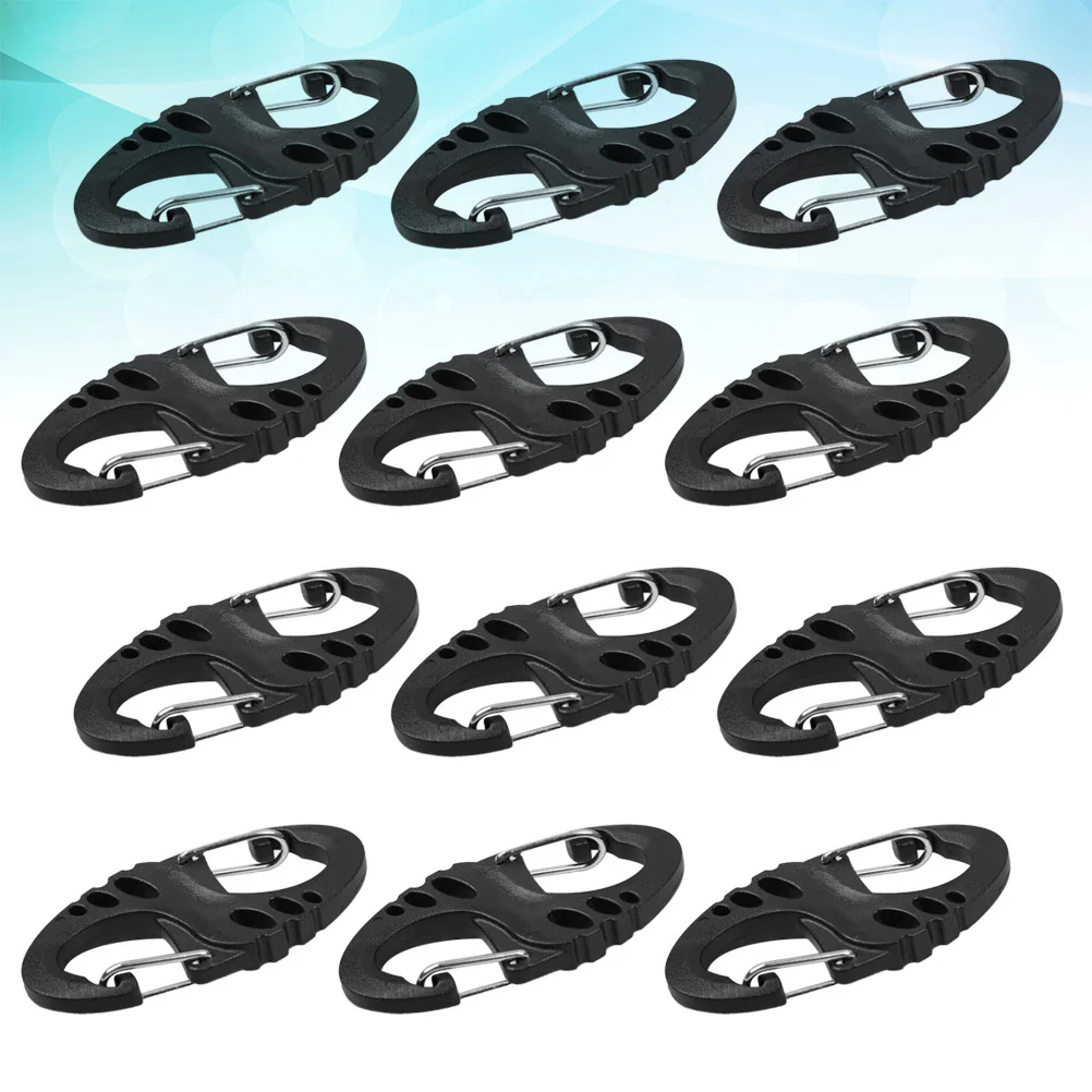 

12 Pcs Hiking Carabiner Clip Heavy Duty Keychain Snap Hook Small Clips Climb Climbing