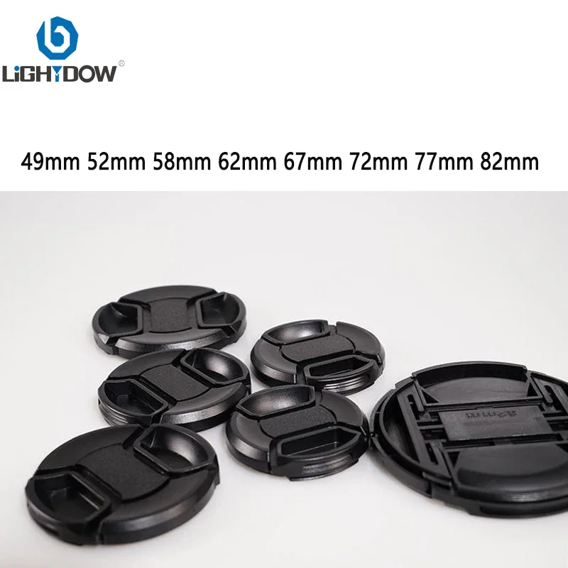 Крышка объектива камеры Lightdo 49 мм 52 55 58 62 67 72 77 82 крышка для Nikon Canon Sony Olypums Fuji Samsung