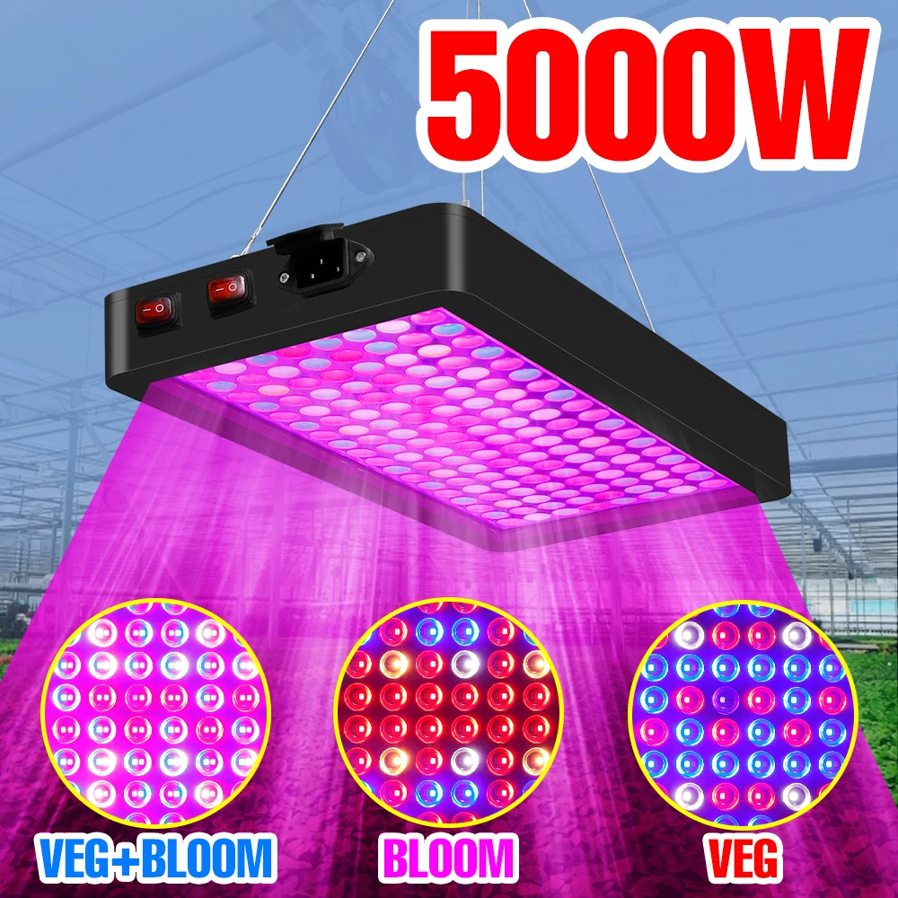 Led Plant Lamp 220v Phytolamp Indoor Lighting Phyto Led Hydroponics 110v Waterproof Greenhouse Flower Seeds Tent Bulb