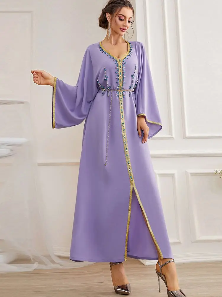 Рамадан ИД Мубарак сатин абайя, арабское Ислам Мусульманское скромное платье Турция вечерние платья для женщин длинное платье Djellaba Femme