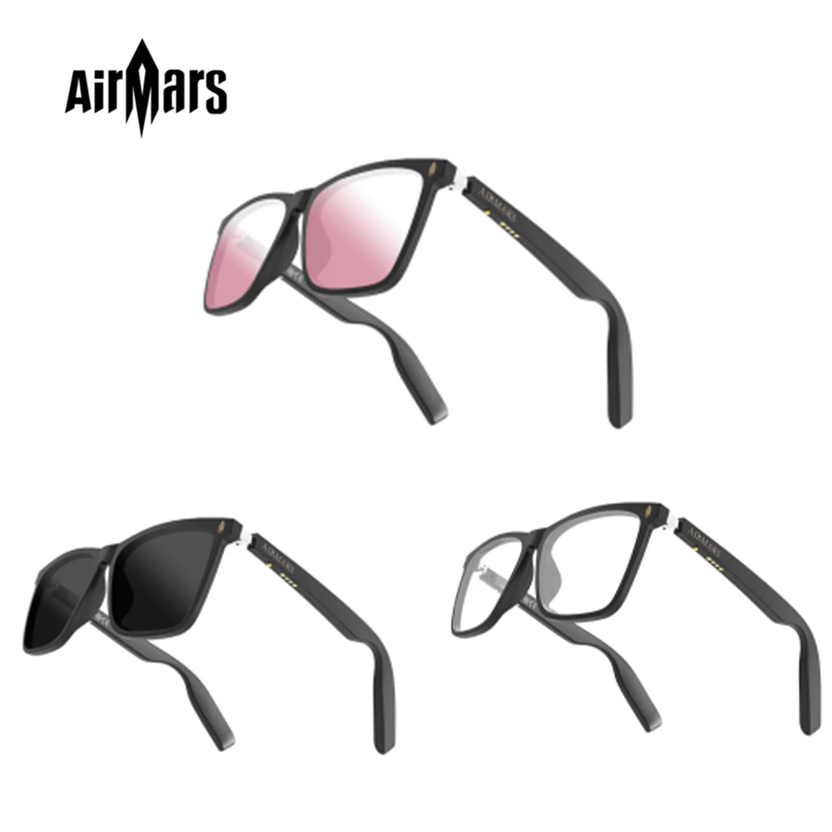 Смарт-наушники AirMars Bluetooth 5.0 беспроводная защита заката спортивные очки наушники