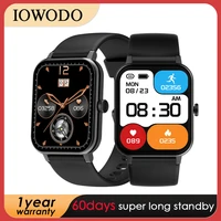 iowodo r3pro smart watch men women blood oxygen heart rate sleep monitor 25 sports modes fitness tracker ip68 waterproof
