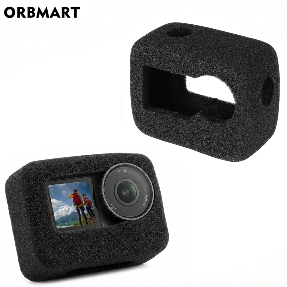 Фото Для DJI Osmo Action 6 ветрозащитный пенопластовый корпус, шумопоглощающая губка, чехол для ветрового стекла, аксессуары для DJI Action 6 №1