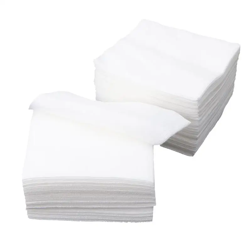 

200pcs Cotton Makeup Wipes Non Woven Gauze Sponge Makeup Pads Skin Care Sponge Wound Care First Aid Makeup Remover Cleansing
