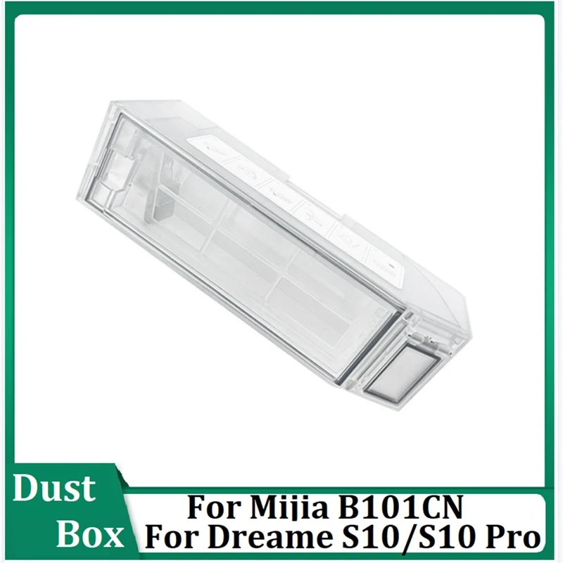 

1PC Vacuum Cleaner Replacement Parts Trash Box For Dreame S10/S10 Pro Vacuum Cleaner For Mijia B101CN All-Round Sweeping Robot