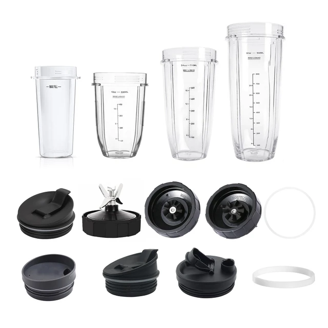 Replacement Cups For Nutri Ninja Blender- 18/24/32 oz Cups with