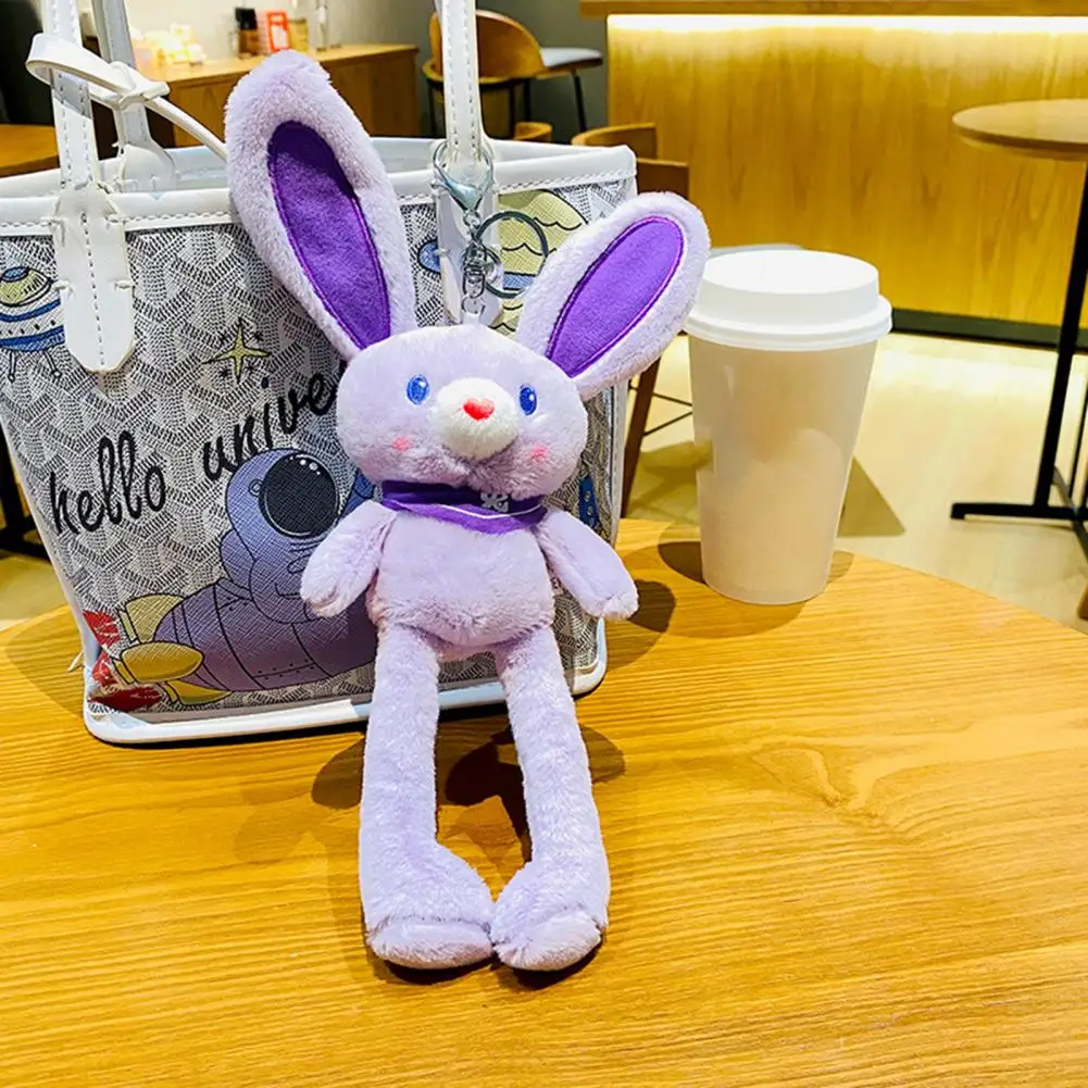 

30cm Plush Pendant Lovely Lightweight Stretchable Girls Toy Gifts Rabbit Plush Toy Rabbit Keychain