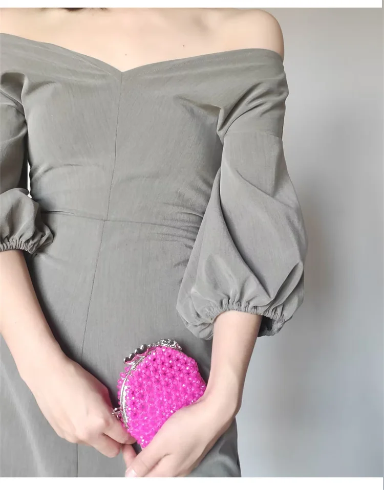 Модная сумка для монет и карт ярких цветов с радужными бусинами