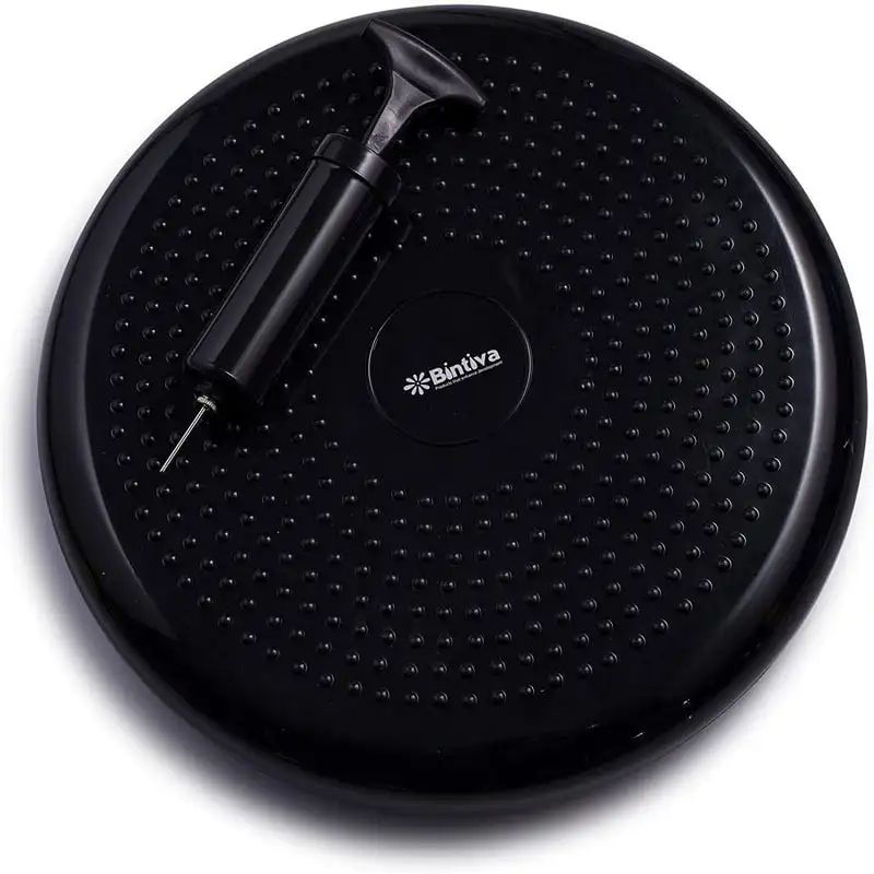 

Inflated Stability Wobble Cushion and Exercise Fitness Core Balance Disc