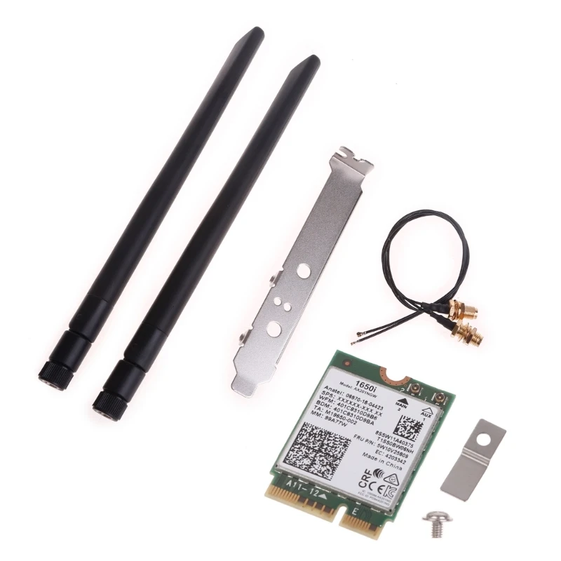 

Ноутбук NetworkCard Killer1650i Wifi6 Card 2400 Мбит/с BT5.0 2400 Мбит/с для Windows10