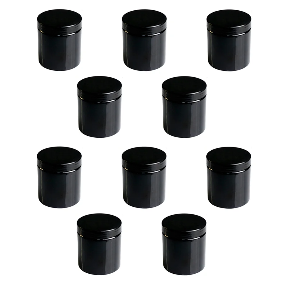 

10pcs 500ml Multi-functional Black Empty Cream Bottles Facial Cream Holders Makeup Jars