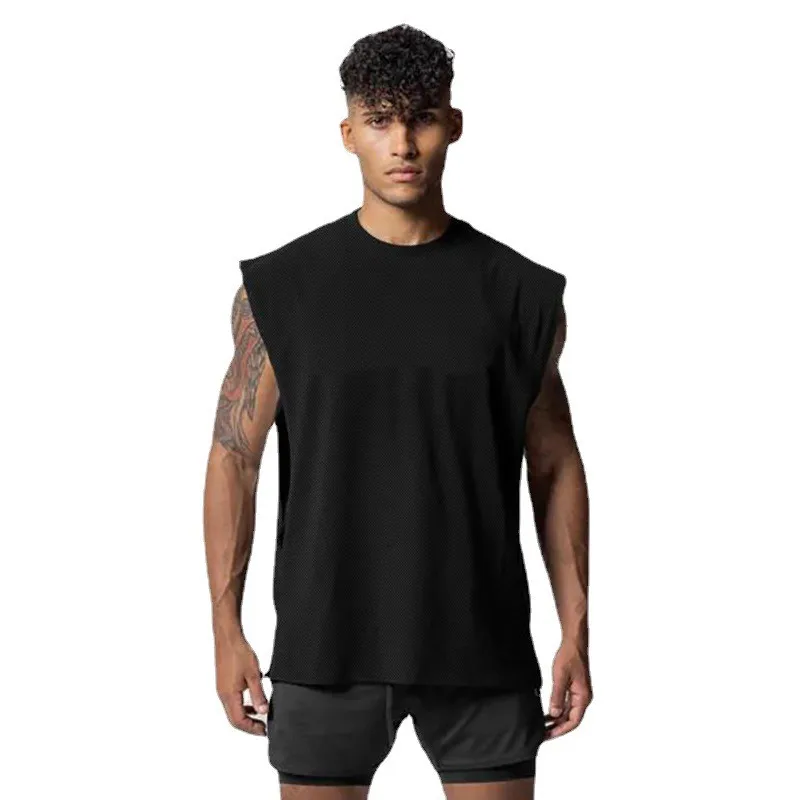 Мужская сетчатая повседневная майка для спортзала