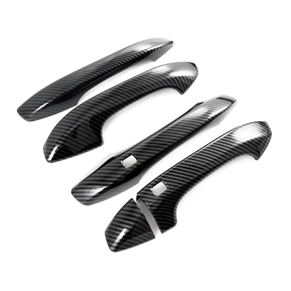 

Carbon Fiber Look Exterior Car Door Handles Cover Trim for Kia K5 2020 2023 Protects from Scratches and Abrasion