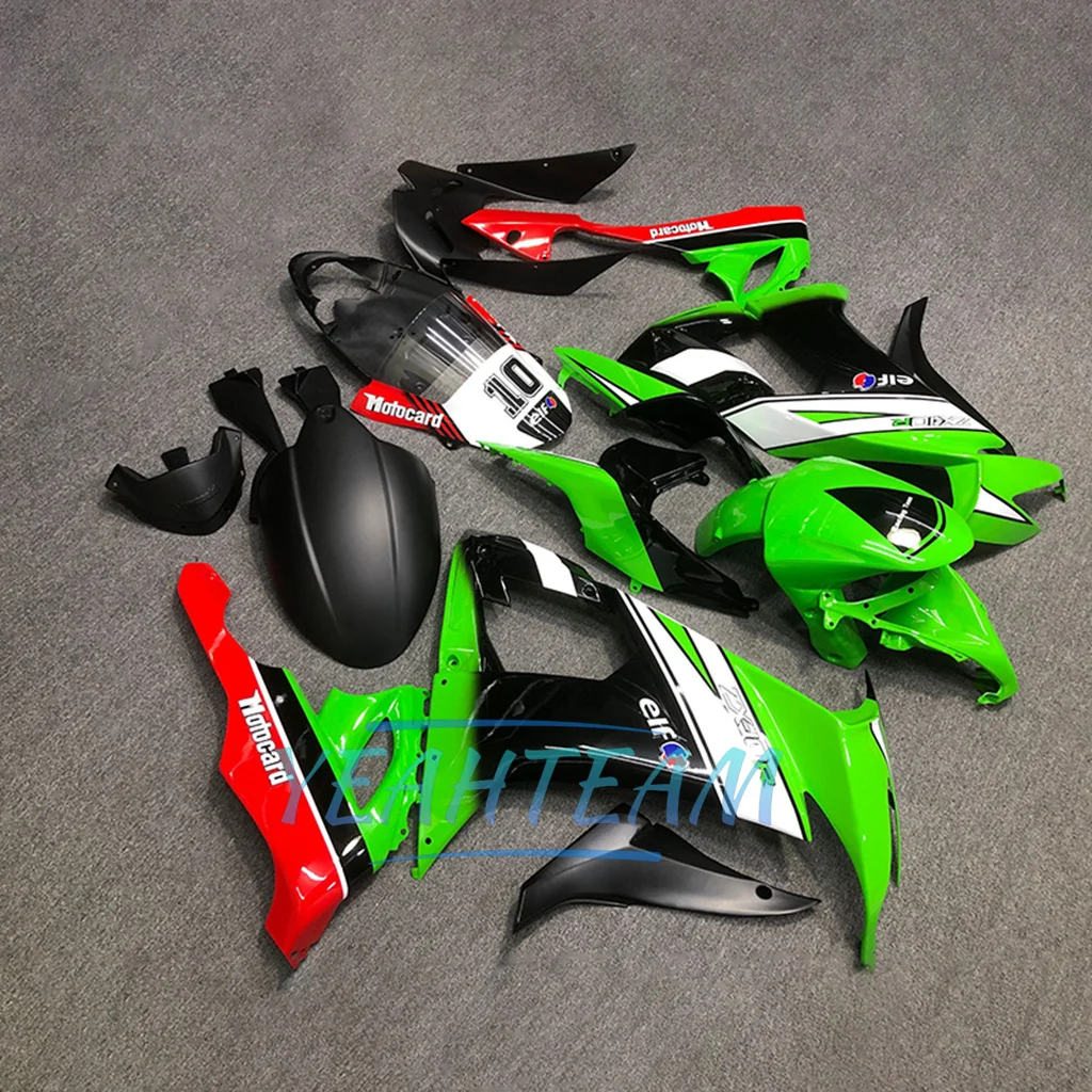 Для Kawasaki 2008 2009 2010 ZX-10R 08 09 10 ZX10R ZX 10R новый комплект из АБС-пластика