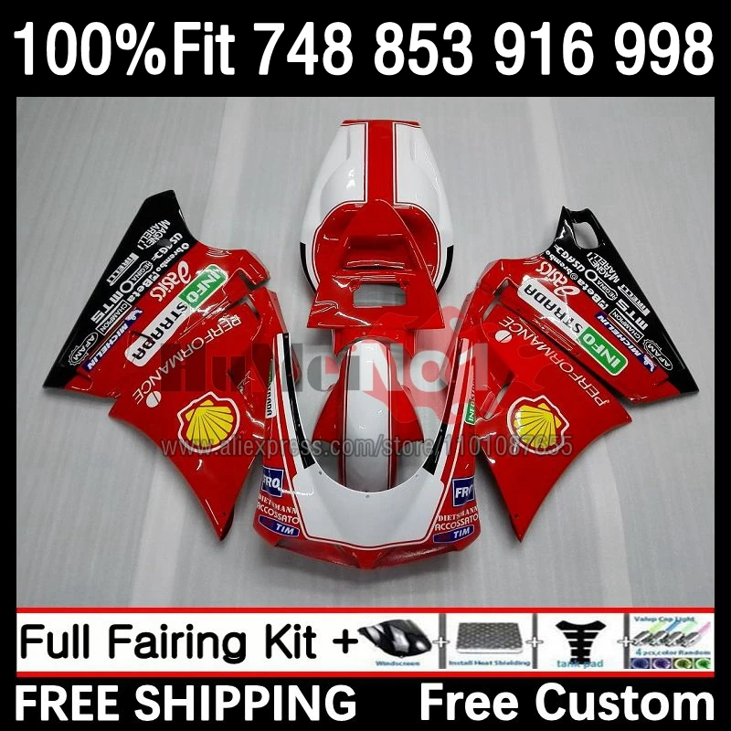 

Инжекционный обтекатель для DUCATI 748 853 916 53No.7 996 998 S R 748S 748R 998R 94 95 96 97 98 1999 2000 2001 2002, красный корпус