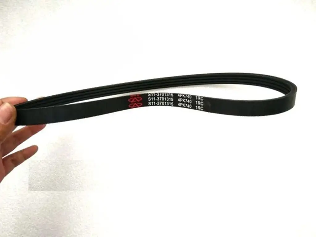 Фото Ремень вентилятора генератора 4PK740 оригинальный для Chery QQ, QQ3, QQ308, QQ6, A1, M1, X1, Karry, Youya, QQME, S11-3701315 №3