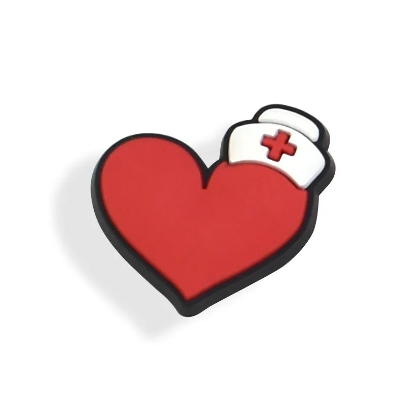 30-200PCS Medical Treatment Shoe Charms Cartoon Ambulance Mask Heart Lung Creative DIY Shoe Buckle Accessories Decor for Croc