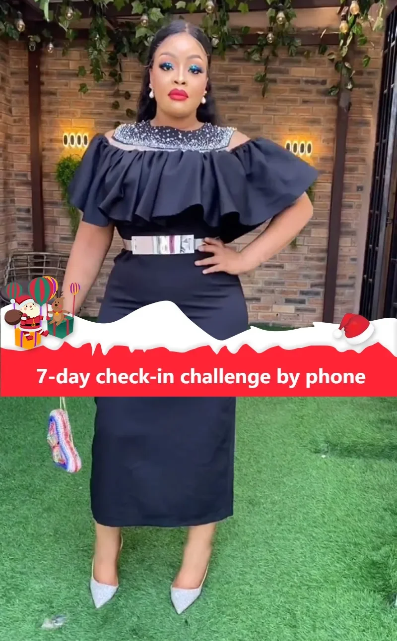 Женское облегающее платье длинное в африканском стиле 2023