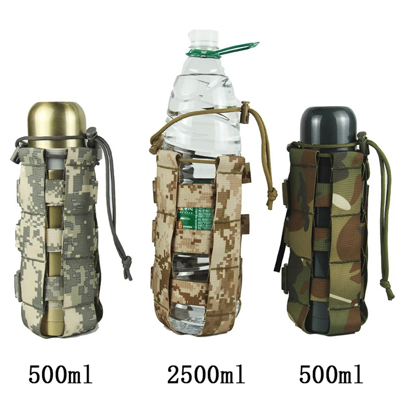 

2.5L Adjustable kettle bag Outdoors Water Bottle Pouch Tactical Gear Kettle Army Fans Climbing Hiking Camping Water Bags