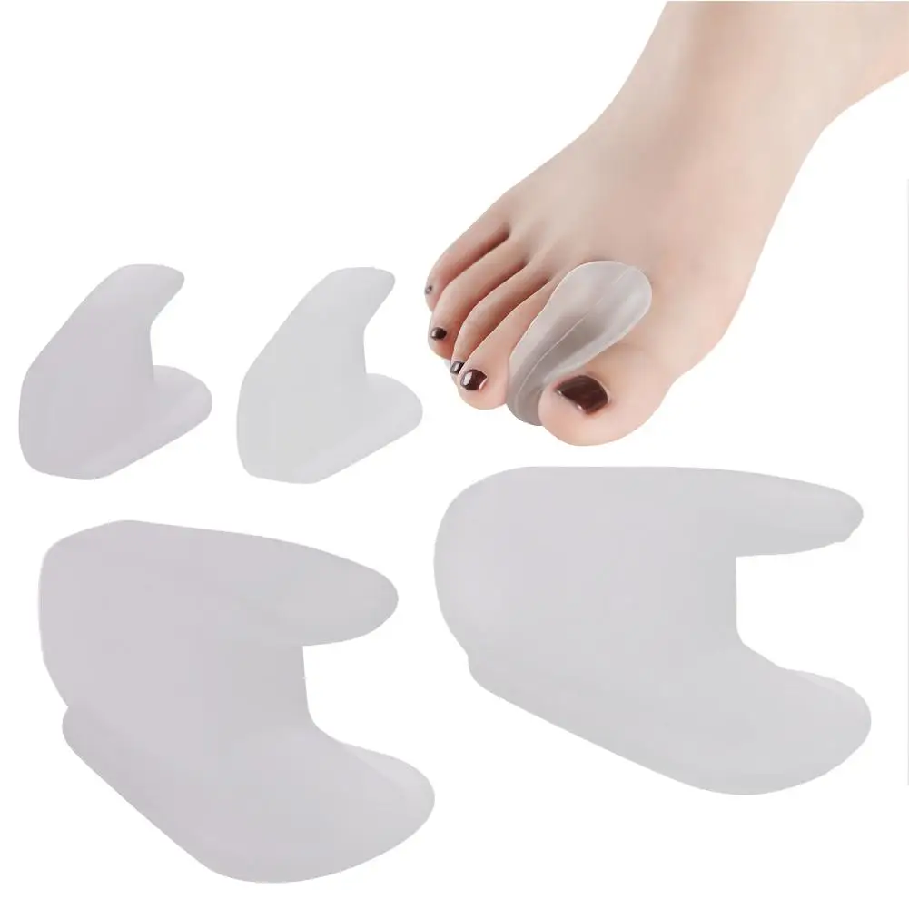 

1 Pair Silicone Bone Thumb Orthotics Corrector Hallux Valgus Toe Separator Hallux Valgus Correct Transparent Silica Gel Tools
