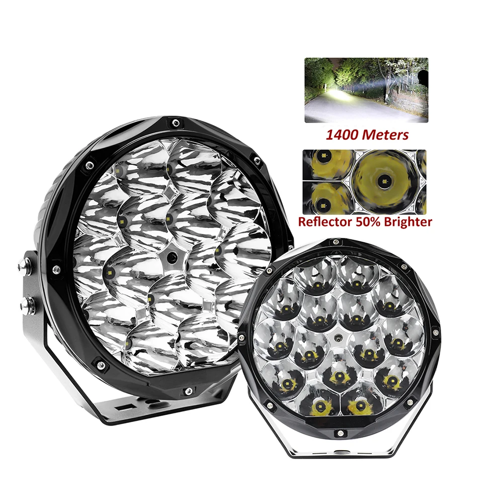 

2021 New Super Bright 1400m Driving Light 7 inch 8.5 inch Round 9'' Extraljus Led 4X4 Off Road Truck Car 12V Led Work Light