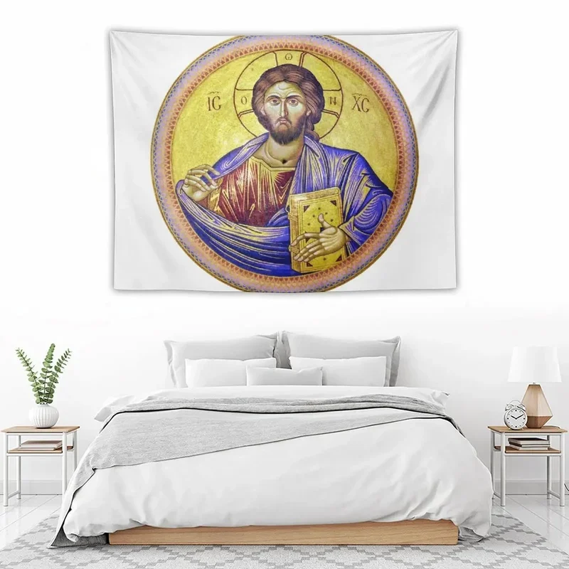 Христос Пантократор-Святой Сепллер церковный гобелен эстетический декор