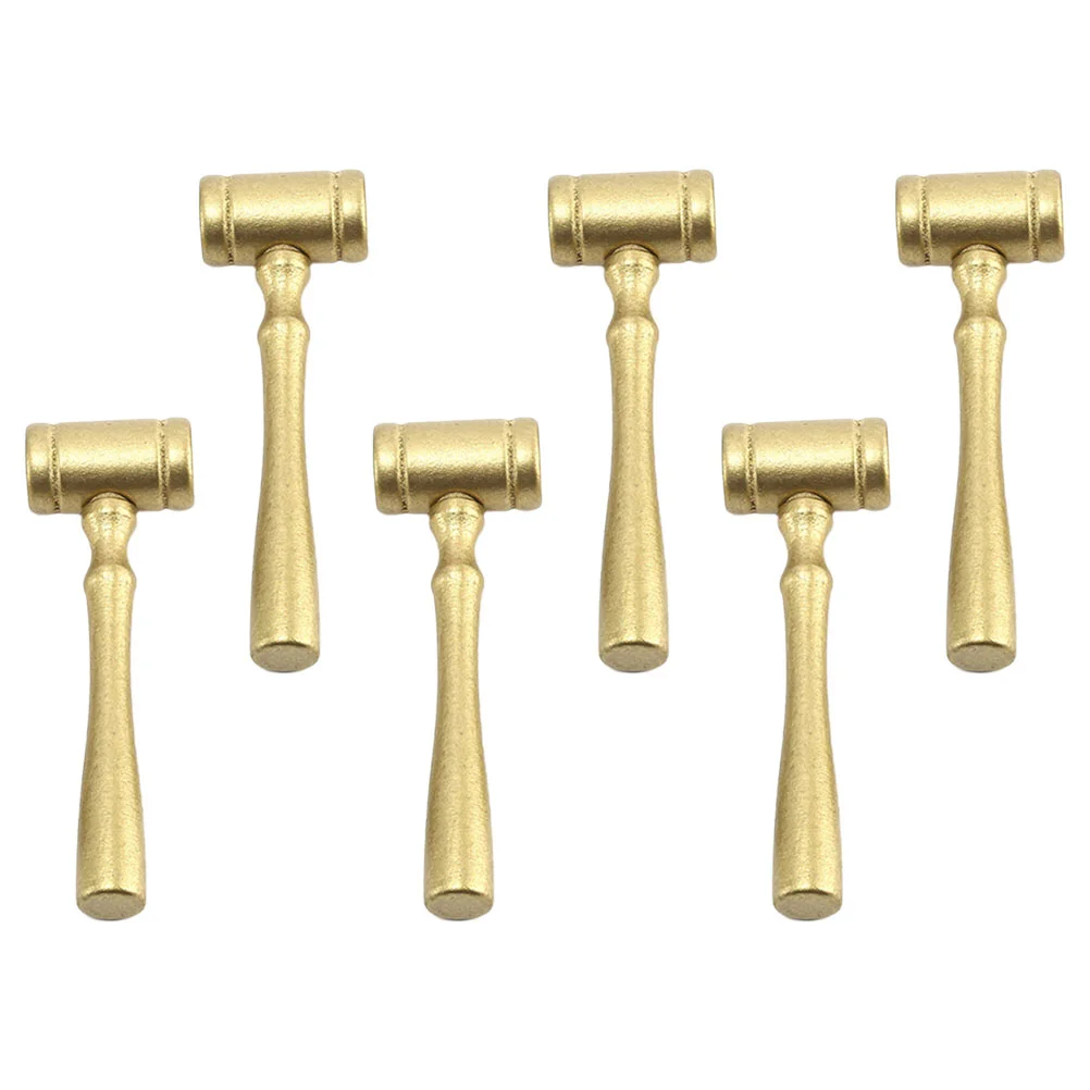 

6 Pcs Kids Mini Toys Children's Hammer Novel Court Judge Decorate Educational Plaything