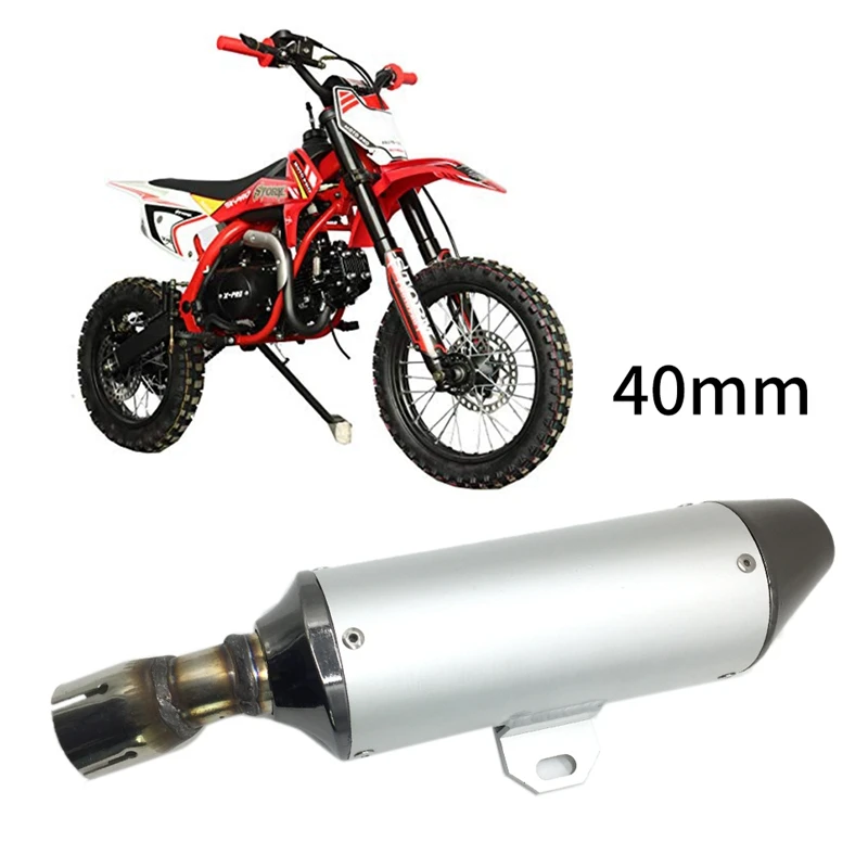 Motorcycle Exhaust Muffler Pipe For BBR Style Chinese KAYO BSE Apollo Pit Bike Dirt Bike 110Cc 125Cc 40Mm