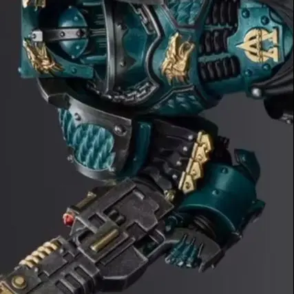 Фото 【JOYTOY】Warhammer 40K Alpha Legion Lernaean Terminator with Volkite Charger №1