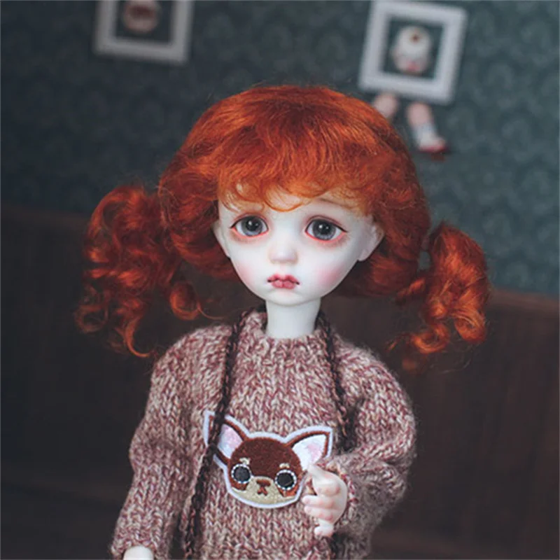 

New Arrival BJD Wigs Mohair Wavy Curly Hair for 1/3 1/4 1/6 BJD SD MSD YOSD Wigs Doll Accessories Girls DIY Toys