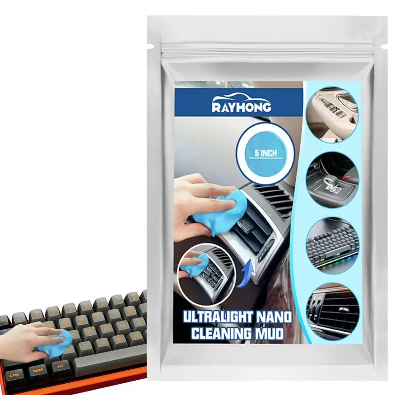 

Dust Cleaning Gel Reusable Cleaning Gel Universal Dust Cleaner Detailing Putty Car Vent Cleaner Auto Air Vent Interior Detail