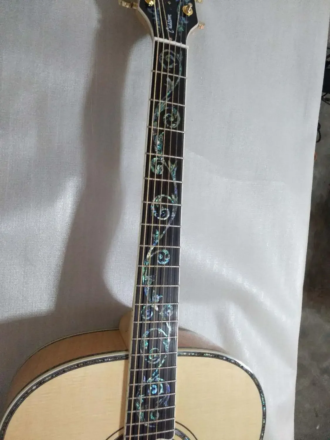 Бесплатная доставка AAA пользовательский магазин лоза гитара Пламя клен блеск