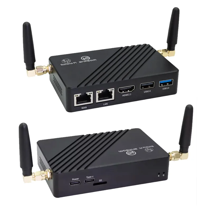 Банан Pi BPI-M5 Pro Rockchip RK3576 8 Гб LPDDR4 64 eMMC ARM Mali G52 MC3 GPU 6 топов SBC макетная плата (включая