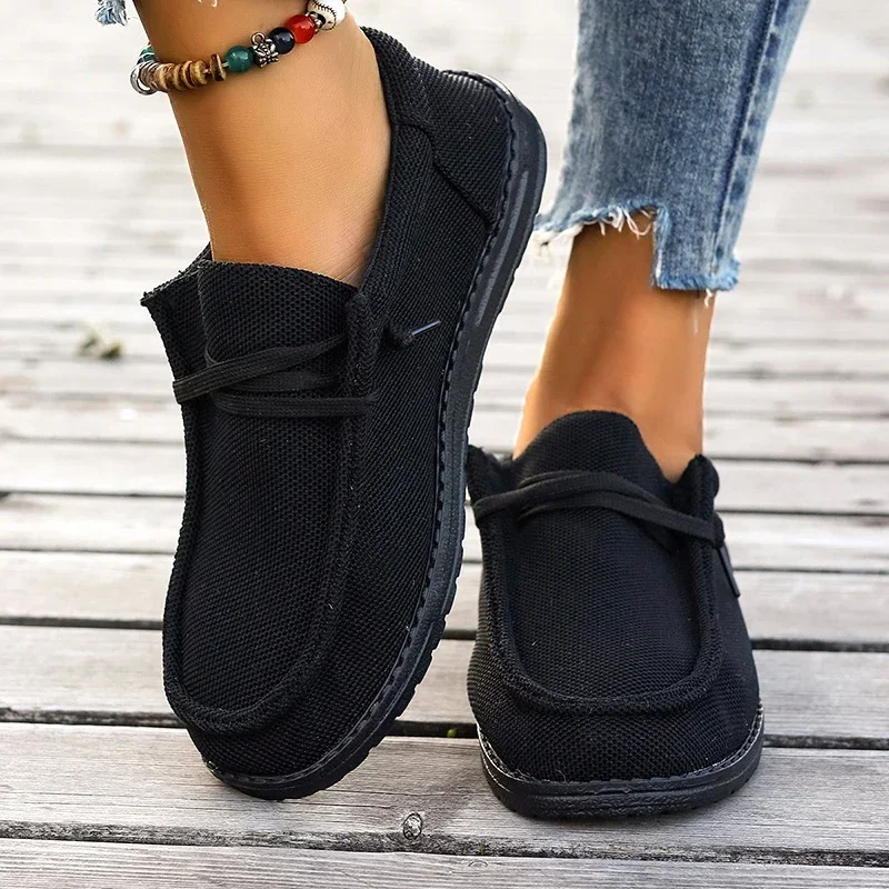 Женские сетчатые кроссовки Вулканизированная подошва на толстой нескользящей