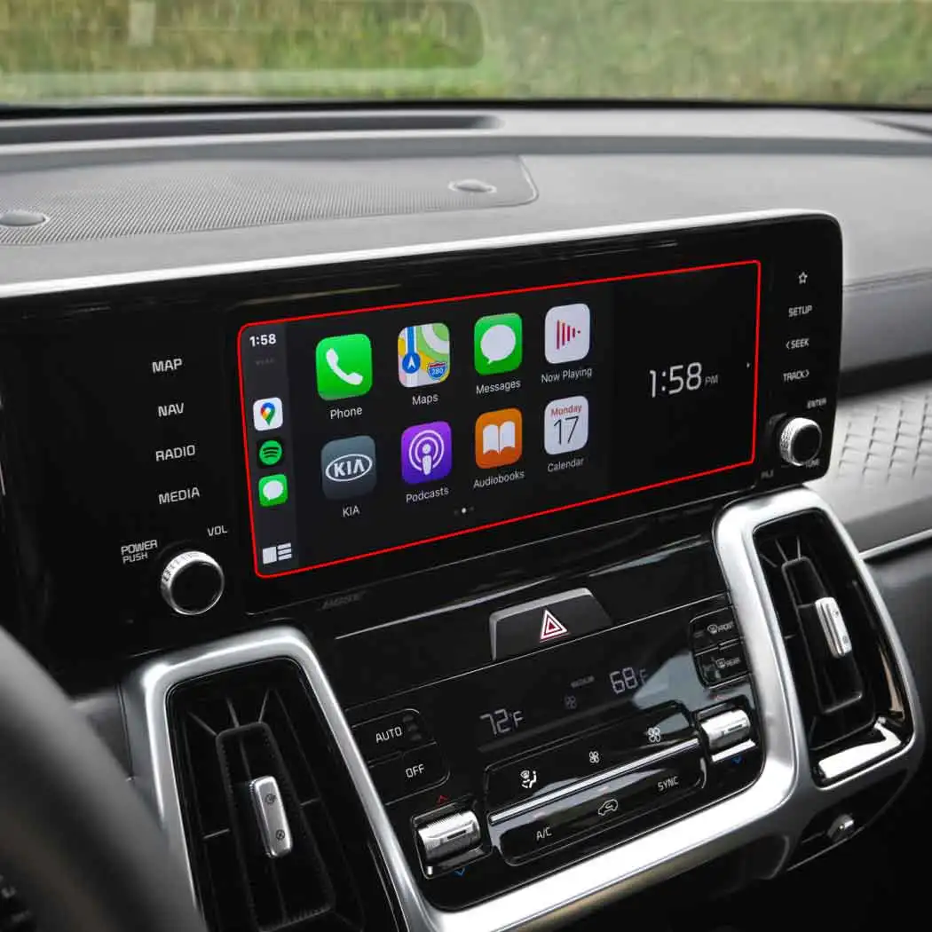 

Car GPS Navigation Tempered Glass Screen Protective Film Auto Interior Anti-scratch Film For Kia Sorento 4th Gen 10.25 inch 2021