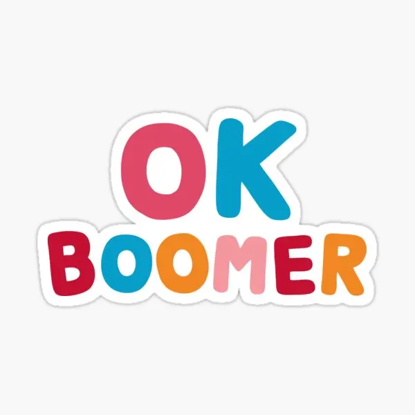 

Ok Boomer 5PCS Stickers for Bumper Luggage Home Decorations Car Wall Decor Laptop Funny Art Stickers Water Bottles Print Anime