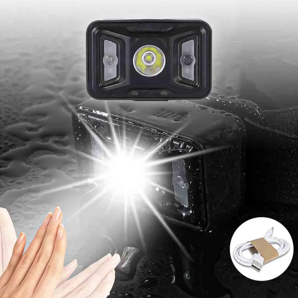 

Headlight Flashlight Practical Rechargeable Safety USB Rechargeable Headlamp for Men Women
