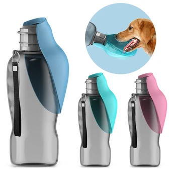 800ml tragbare Hunde wasser flasche für kleine mittelgroße Hunde Outdoor-Reise Trinkschale Welpen katze Feeder Haustier Labrador Zubehör 1