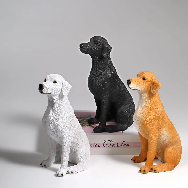 

Скандинавская имитация смолы, скульптура собаки, украшения для гостиной, крыльца, офиса, Настольная статуя животного, поделки, рождественские, новогодние подарки