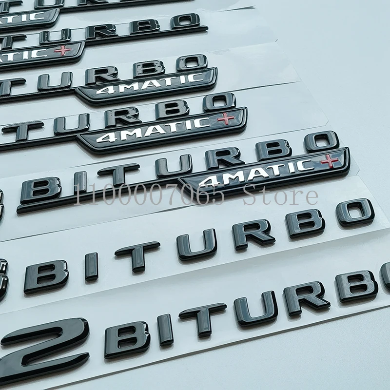2017 глянцевая черная плоская турбо V12 V8 Biturbo 4matic большой яркость для Mercedes Benz AMG