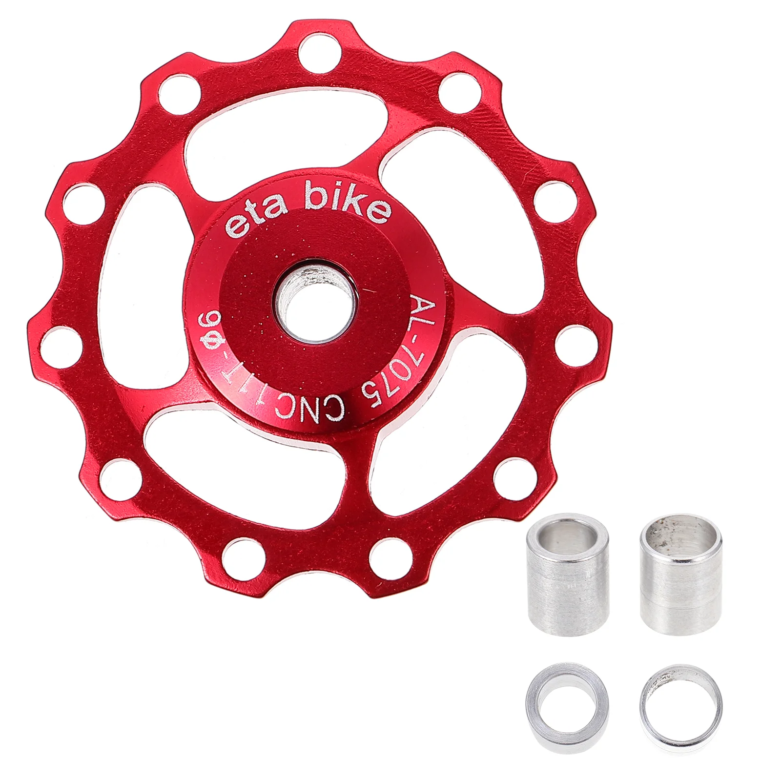 

1Pc Mountain Bike Transmission Bike Rear Dial Guide Wheel Metal Tension Pulley