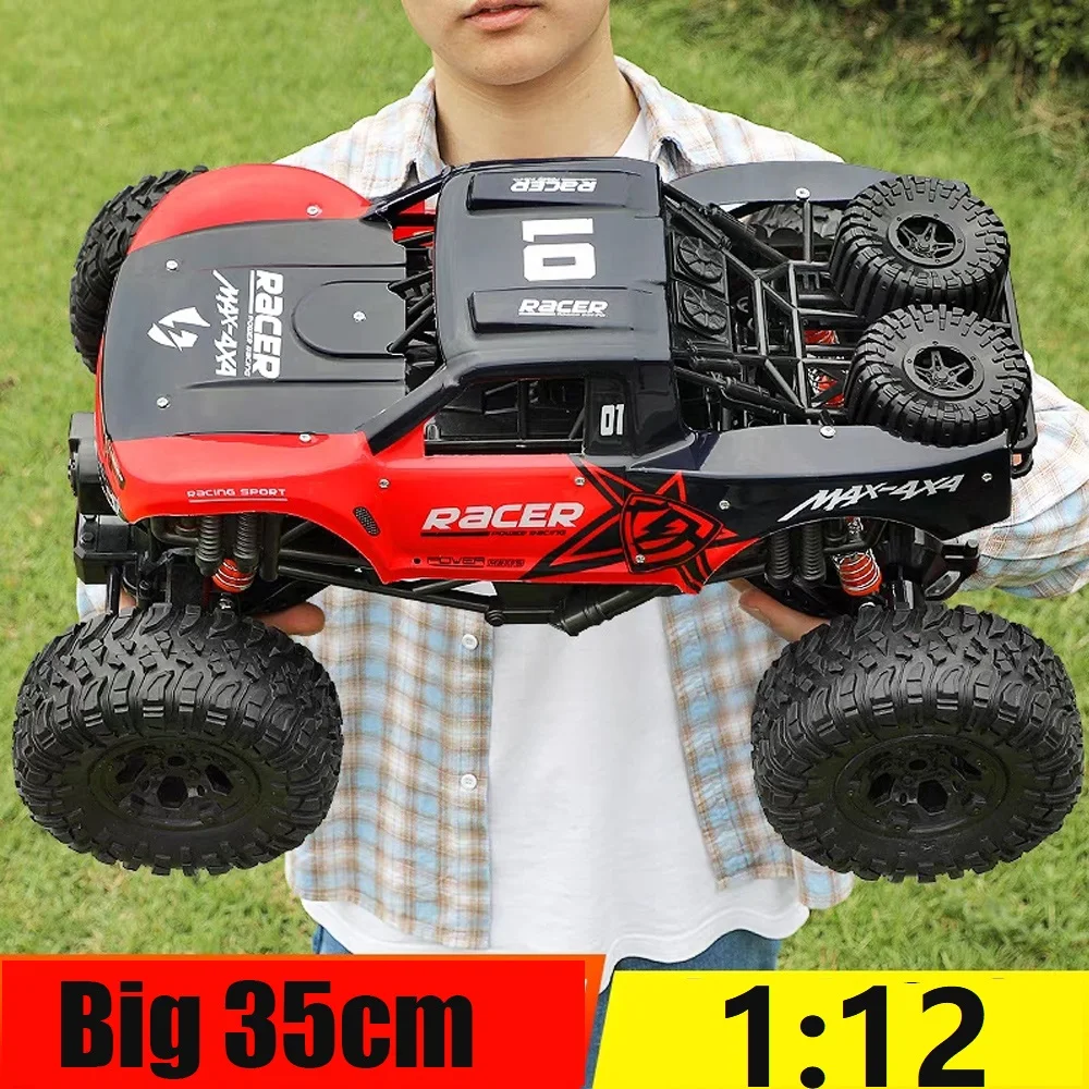 

4WD Radio Controlled Truck High Speed RC Car 1:12 Scale 20km/h Racing Cars Drift Off Road Waterproof Buggy Toy Boys Gift