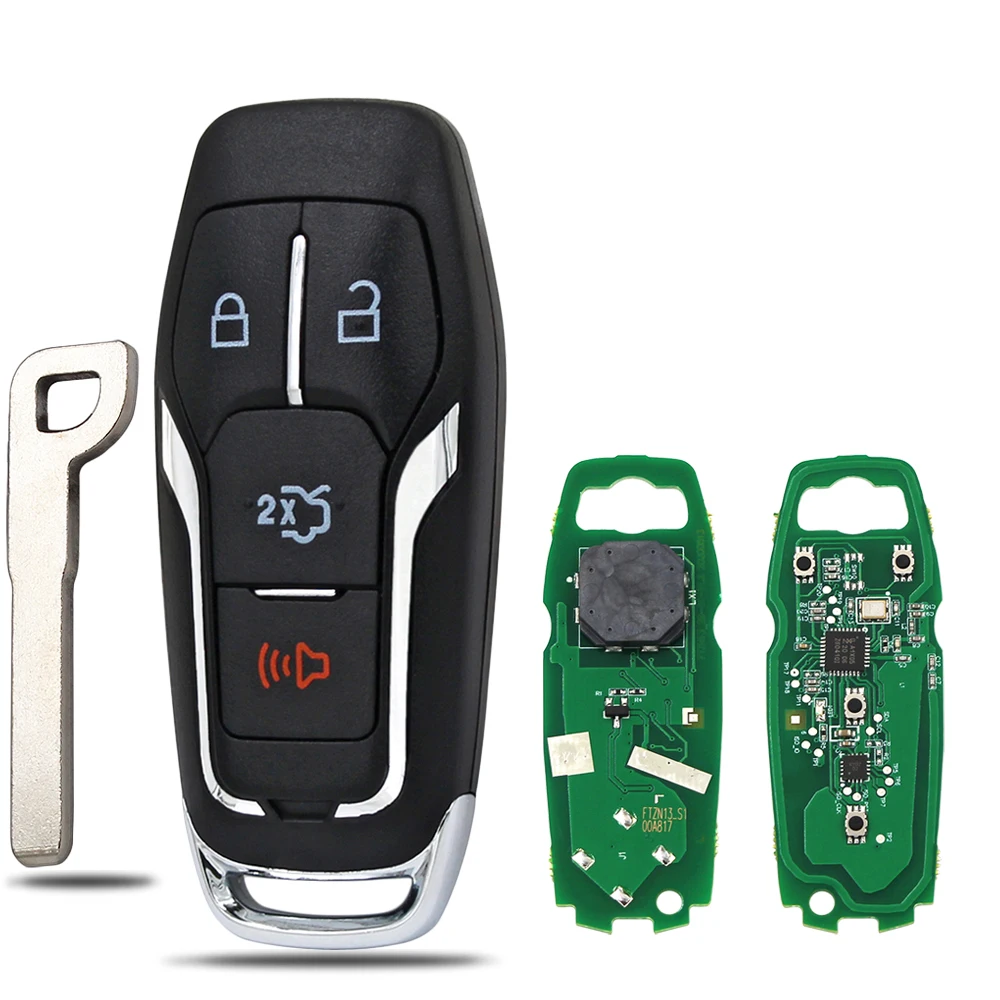 3 + 1 кнопка ASK315MHz Смарт дистанционные брелки для ключей NCF2951F HITAG PRO 49 чип Ford FCC