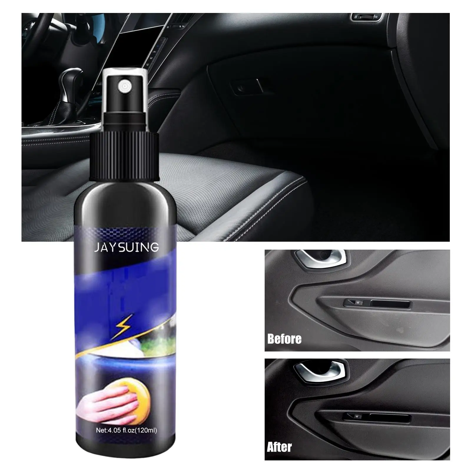 

Mild Car trims Restorer Revitalizing Auto Detailing Supplies 4oz Instant