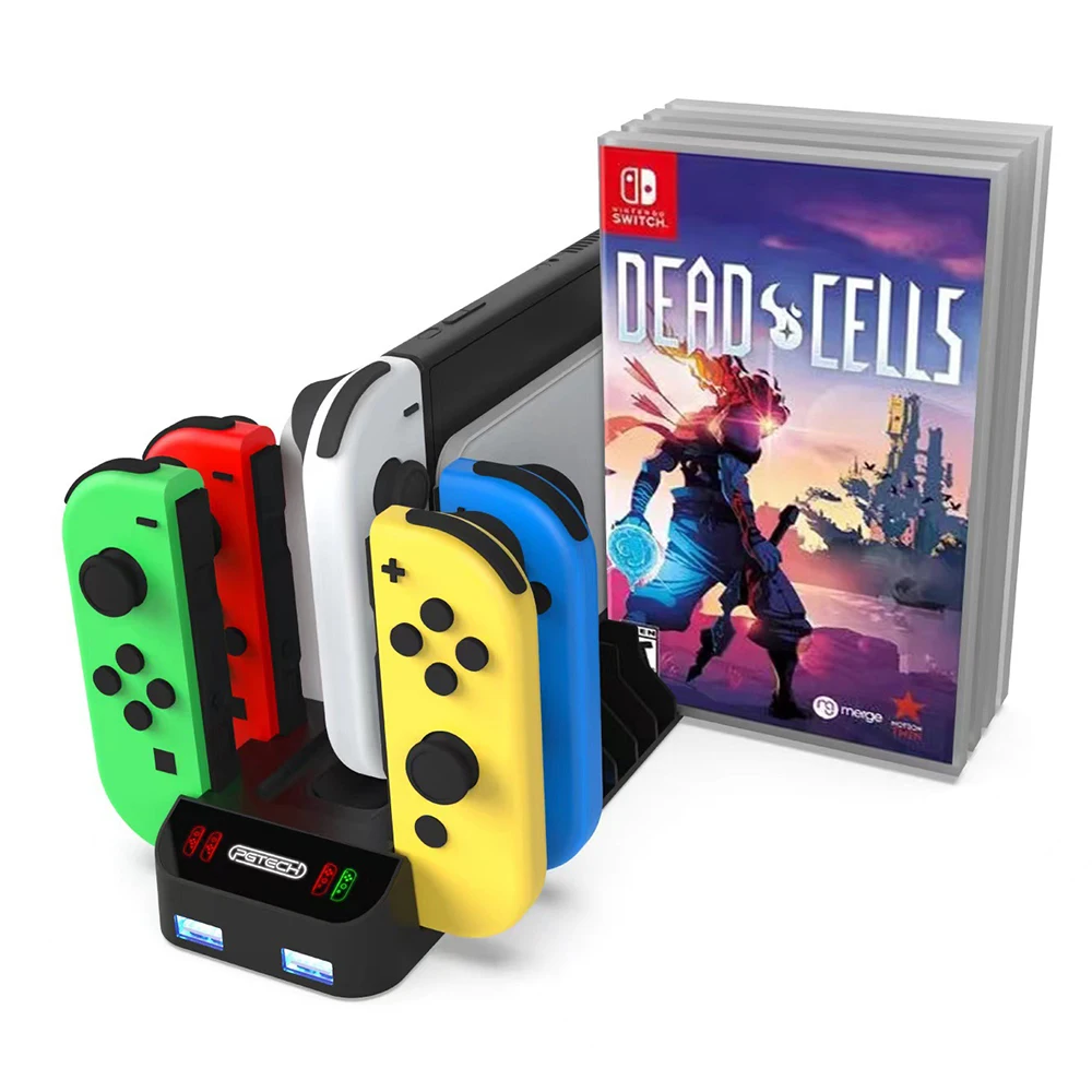 Для переключателя NS и Oled джойстика контроллер Зарядное устройство Док-карта