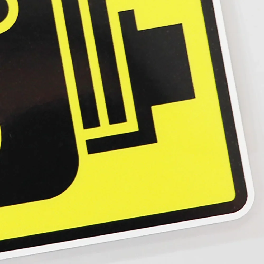 Скоростная камера желтая наклейка с предупреждением о дорожном движении ПВХ